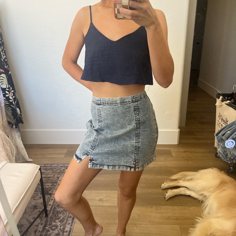 Denim Mini Skirt